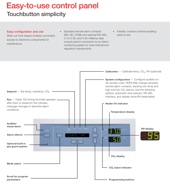 温度均匀性是评价赛默飞3111培养箱性能的重要指标。实了个验公司推荐的测试方法：准备9支经过校准的温度计或热电偶，分别放置在箱内上、中、下三层的前、中、后位置，确保探头悬空不接触任何物体。关闭箱门，设定37℃稳定运行4小时以上。记录各点温度，计算最大值与最小值之差。赛默飞3111培养箱的技术标准要求这一差值不超过±0.3℃，即整体温差≤0.6℃。若测试结果超出范围，可能原因包括：箱内物品堆放过多阻碍空气流通、门封条密封不良、搁板位置不当或水套水位不足。调整后重新测试，直至达标。实了个验建议，新机安装后必须进行此项测试，之后每半年或每次维修后也应重复测试，确保赛默飞3111培养箱始终处于最佳工作状态。